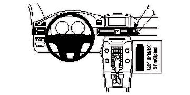 Brodit ProClip Volvo S80/V70 II/XC70 Bj. 12-16