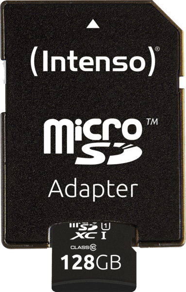 Intenso microSD-Card Class10 UHS-I 128GB Speicherkarte