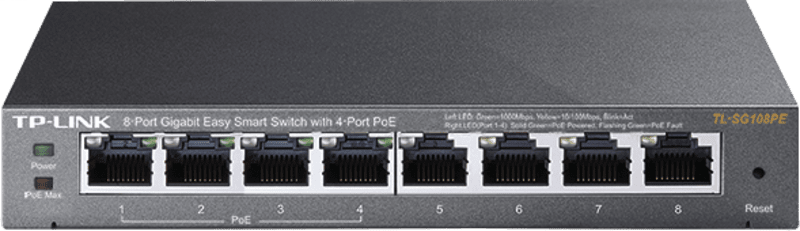 TP-Link TL-SG108PE 8-Port Gigabit Easy Smart Switch 4xPoE+