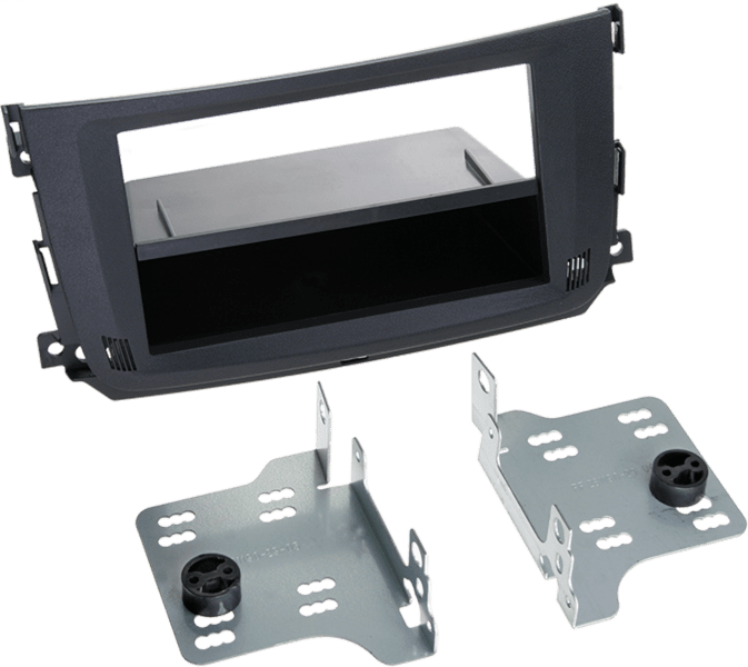 ACV 2-DIN RB m. Fach Smart ForTwo ab 2010 schwarz