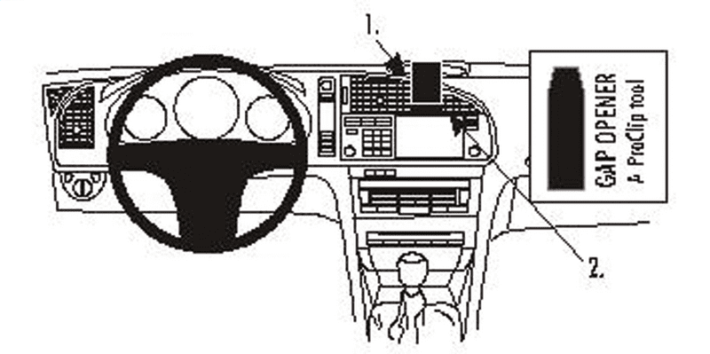 Brodit ProClip Saab 9-3 Bj. 03-06