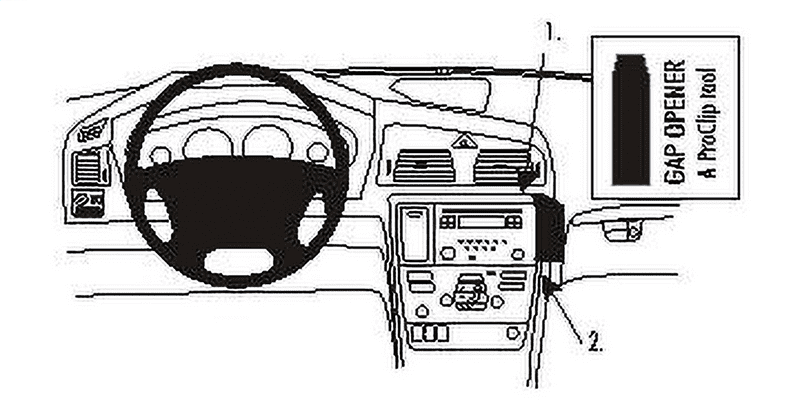 Brodit ProClip Volvo S60 05-10/V70 05-08/XC70 05-07