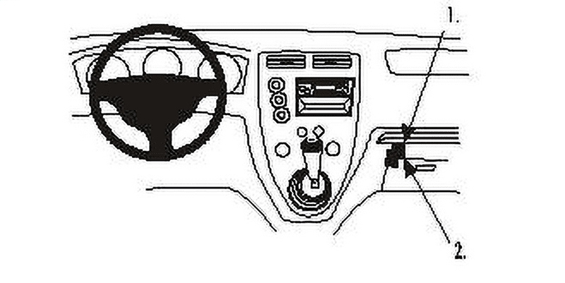Brodit ProClip Honda Civic 3/5 Door Bj. 01-05