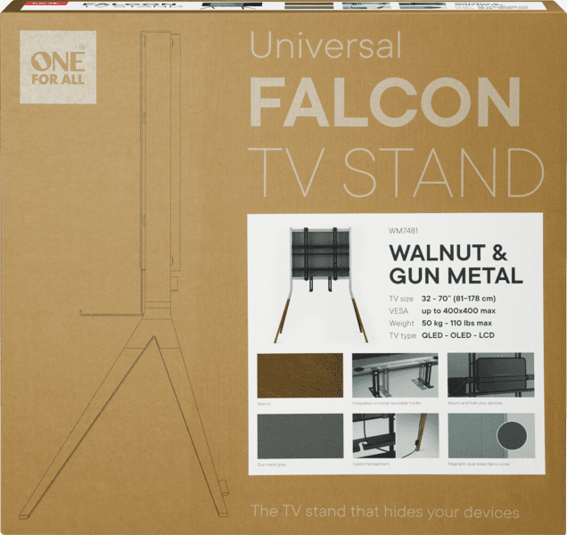 One for All 70" TV Stand Falcon dark