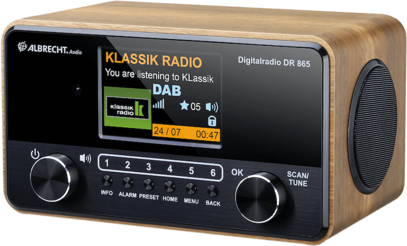 Albrecht DR 865 Senior Digitalradio holz-schwarz Albrecht DR 865 Senior Digitalradio holz-schwarz