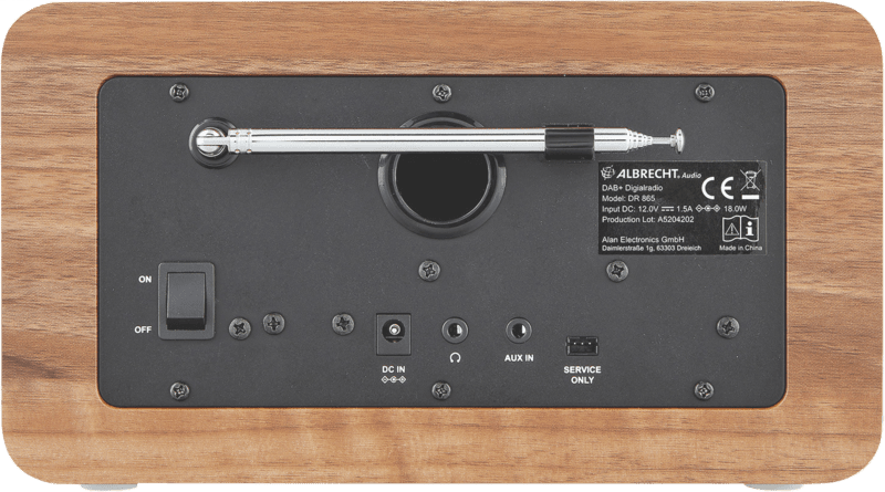 Albrecht DR 865 Senior Digitalradio holz-schwarz Albrecht DR 865 Senior Digitalradio holz-schwarz