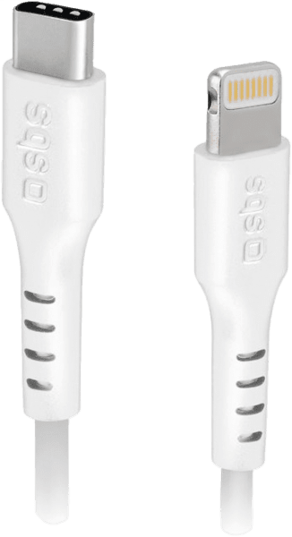 SBS USB-C auf Lightning Kabel 2m weiß SBS USB-C auf Lightning Kabel 2m weiß
