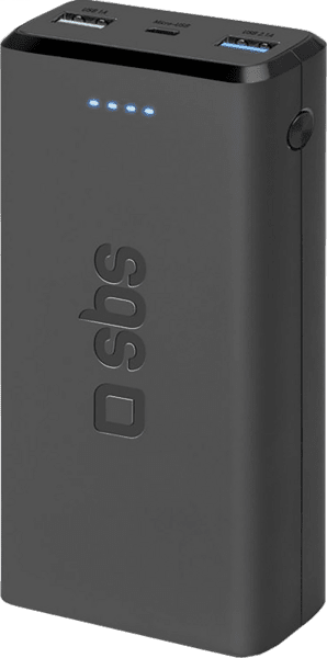 SBS Powerbank 20.000mAh 2xUSB schwarz