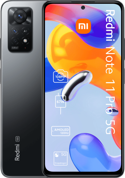 Xiaomi Redmi Note 11 Pro 5G 6GB 128GB grau