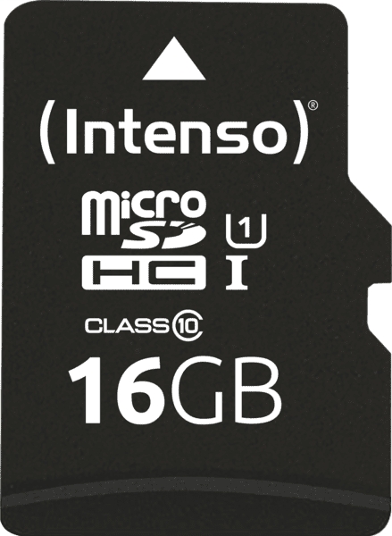 Intenso microSD-Card Class10 UHS-I 16GB Speicherkarte