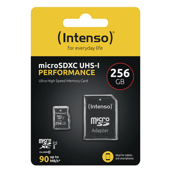 Intenso microSD-Card Class10 UHS-I 256GB Speicherkarte