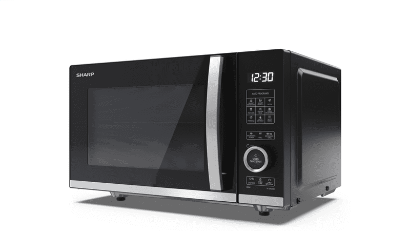 Sharp YC-QG204AE-B Mikrowelle & Grill 20L schwarz/silber