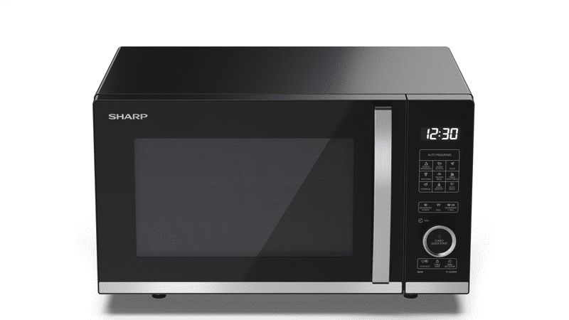 Sharp YC-QG204AE-B Mikrowelle & Grill 20L schwarz/silber