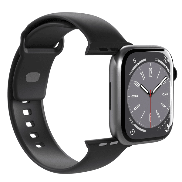 Puro Silicon Armband Apple Watch 38/40/41mm schwarz Puro Silicon Armband Apple Watch 38/40/41mm schwarz