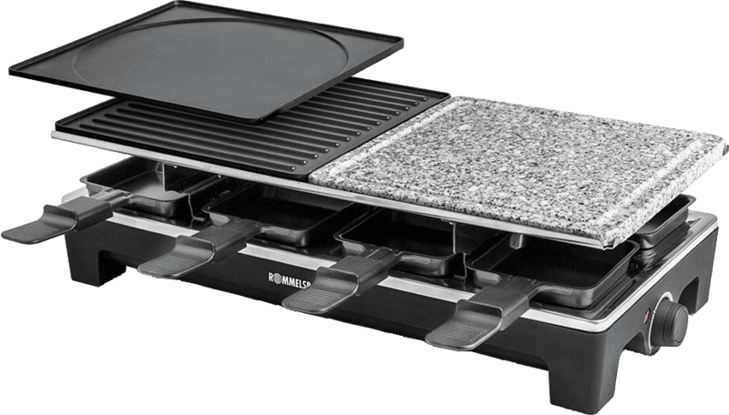 Rommelsbacher RCS 1350 Raclettegrill schwarz/Edelstahl