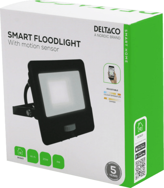 Deltaco Smart Home Flutlicht PIR-Sensor 20W