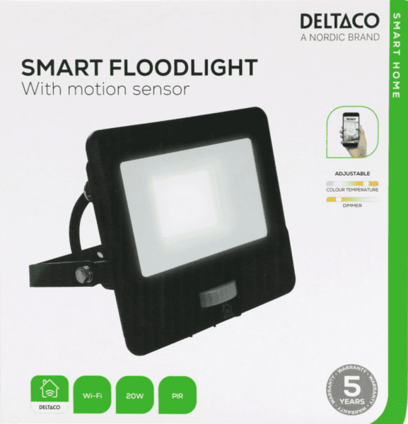 Deltaco Smart Home Flutlicht PIR-Sensor 20W