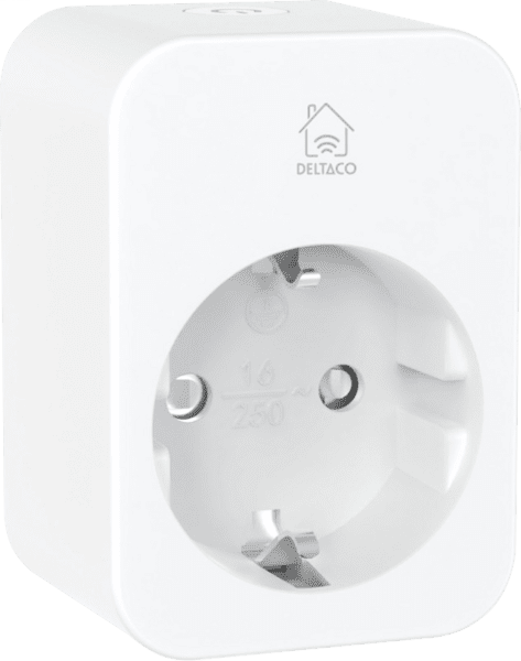 Deltaco Smart Home Stecker Verbrauchsmonitor 16A weiß