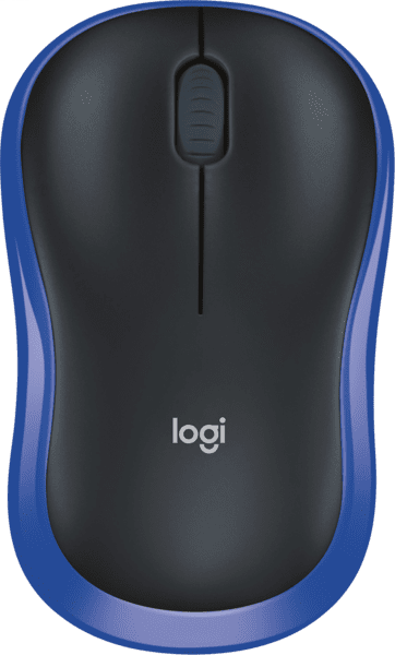 Logitech M185 kabellose Maus schwarz/blau