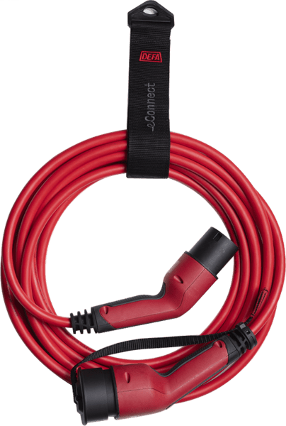 DEFA Ladekabel eConnect Red Mode3 32A/3Phasen/Typ2/5m