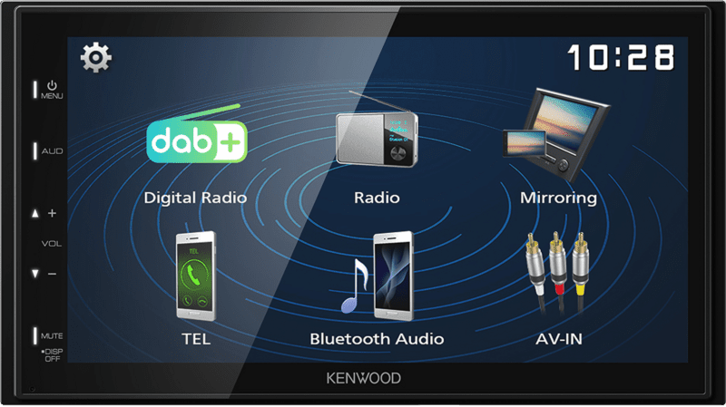 Kenwood DMX129DAB USB/BT/iPhone 6,8" Disp. 2-DIN kurz