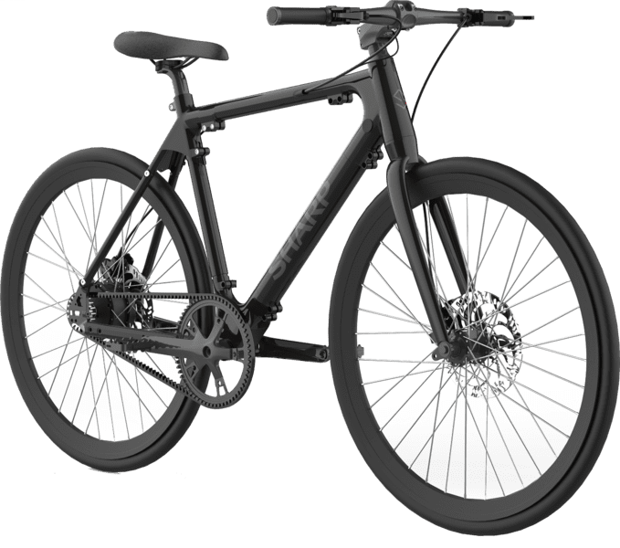 Sharp Hybrid E-Bike 250W Motor App 80km schwarz matt