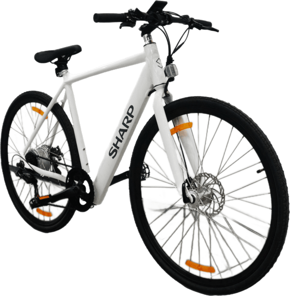 Sharp Gravel E-Bike 250W Motor App 70km weiß glanz