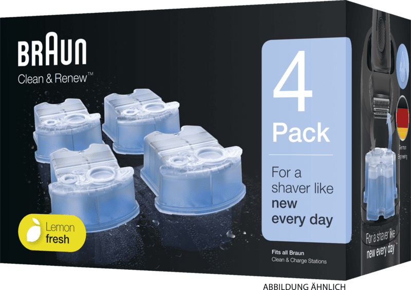 Braun 3-in-1 ShaverCare Reinigungskartuschen 4er Pack