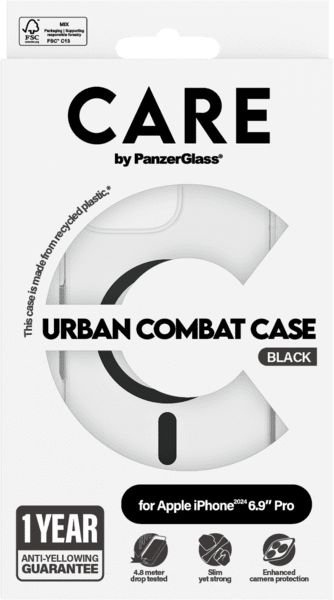 PanzerGlass CARE Flagship Colors iPhone 16 Pro Max schwarz