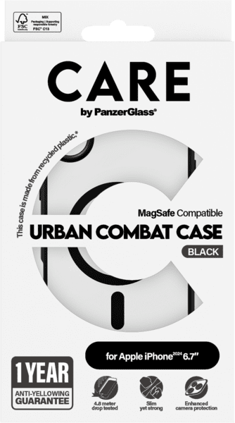 PanzerGlass CARE Urban Combat iPhone 16 Plus schwarz PanzerGlass CARE Urban Combat iPhone 16 Plus schwarz