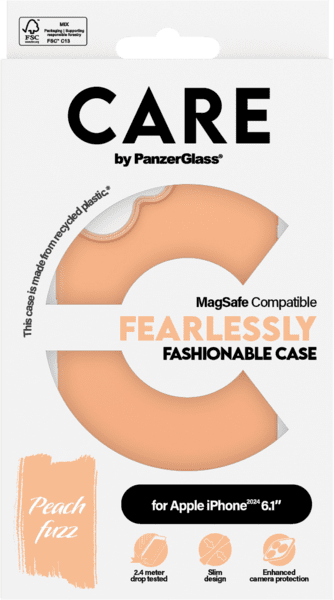 PanzerGlass CARE Fashion Colors MagSafe iPhone 16 peachy