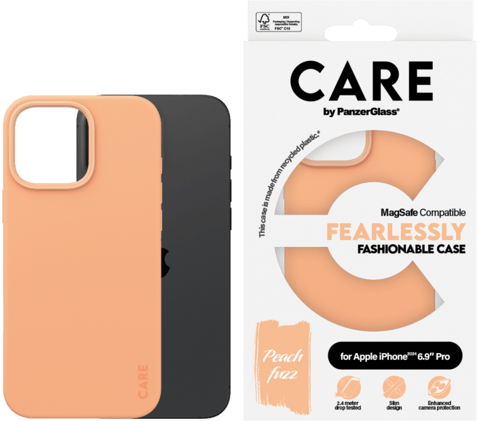 PanzerGlass CARE Fashion Colors MagSafe iPhone 16 Pro Max peac