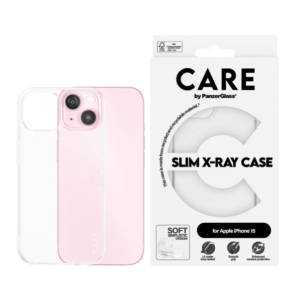 PanzerGlass CARE Fashion X-RAY iPhone 15 clear