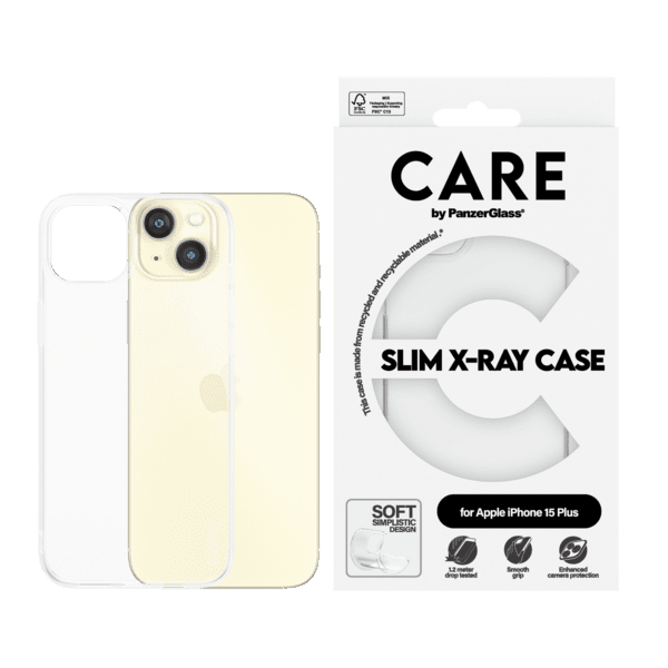 PanzerGlass CARE Fashion X-RAY iPhone 15 Plus clear