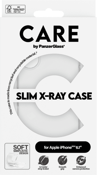 PanzerGlass CARE Fashion X-RAY iPhone 16 clear