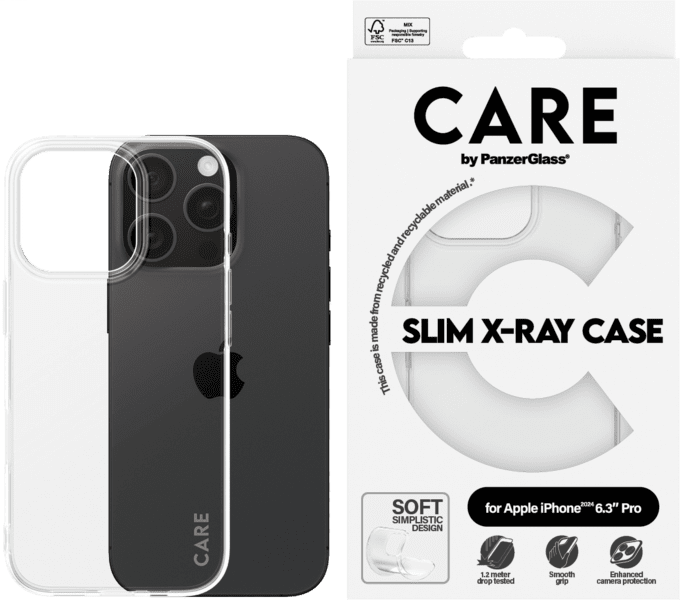 PanzerGlass CARE Fashion X-RAY iPhone 16 Pro clear