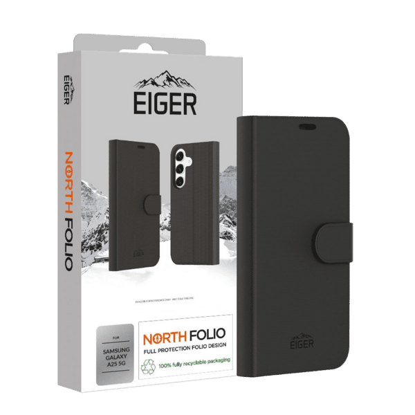 Eiger North Folio Case Galaxy A25 5G schwarz