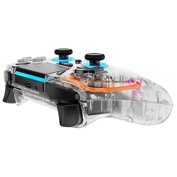 Deltaco PS4/PC Controller wireless/BT transparent