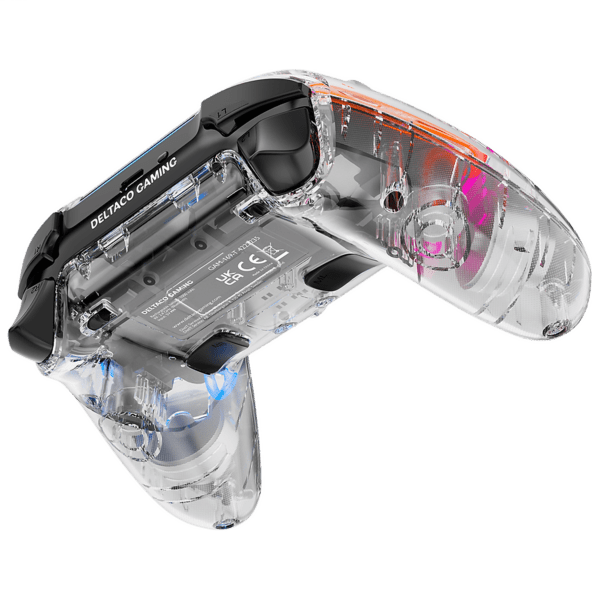 Deltaco PS4/PC Controller wireless/BT transparent