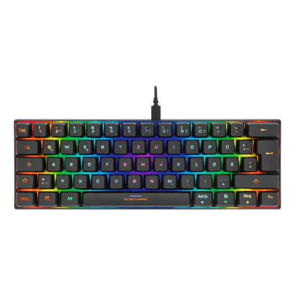 Deltaco Gaming Mini Tastatur RGB mechanisch schwarz