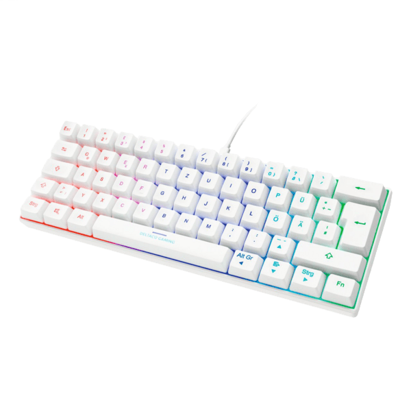 Deltaco Gaming Mini Tastatur RGB mechanisch weiß