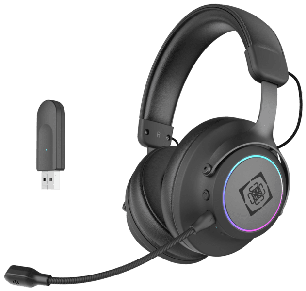 Deltaco DH440 Gaming Headset Wireless USB RGB 7.1 Sur. sw