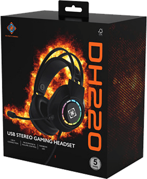 Deltaco DH220 Gaming Headset USB Stereo RGB schwarz