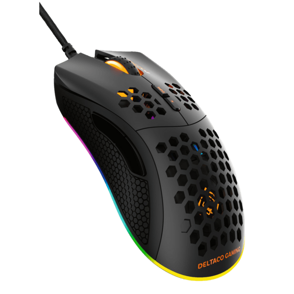 Deltaco DM210 Gaming Maus ultraleicht RGB USB schwarz