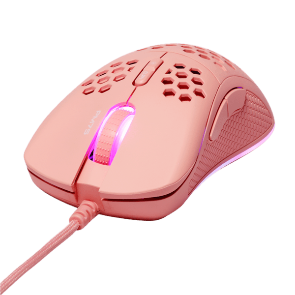 Deltaco DM210 Gaming Maus ultraleicht RGB USB pink