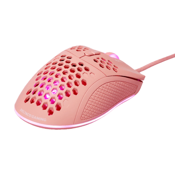 Deltaco DM210 Gaming Maus ultraleicht RGB USB pink