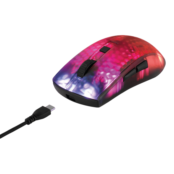 Deltaco DM320 Gaming Maus Wireless RGB ultraleicht schwarz