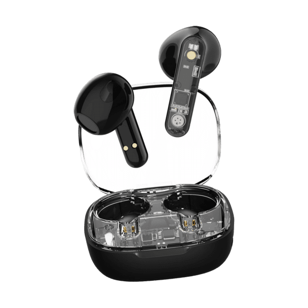 Streetz BT TWS In-Ear Kopfhörer Transparent schwarz