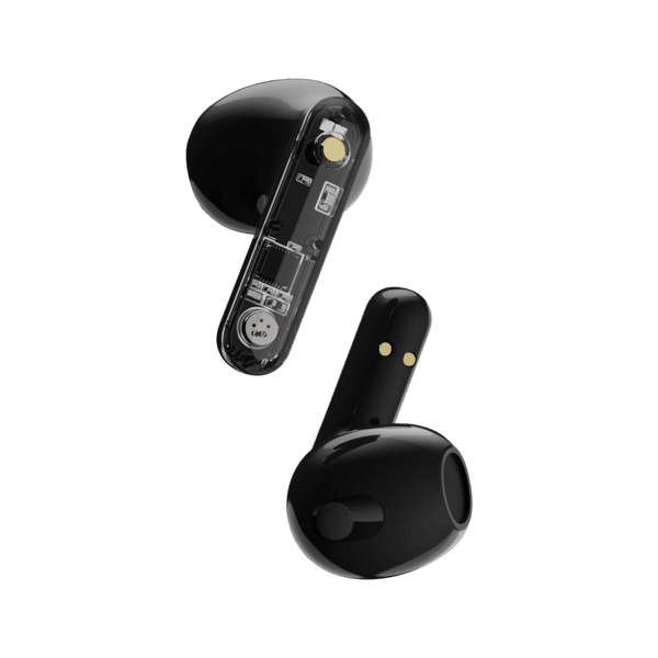 Streetz BT TWS In-Ear Kopfhörer Transparent schwarz