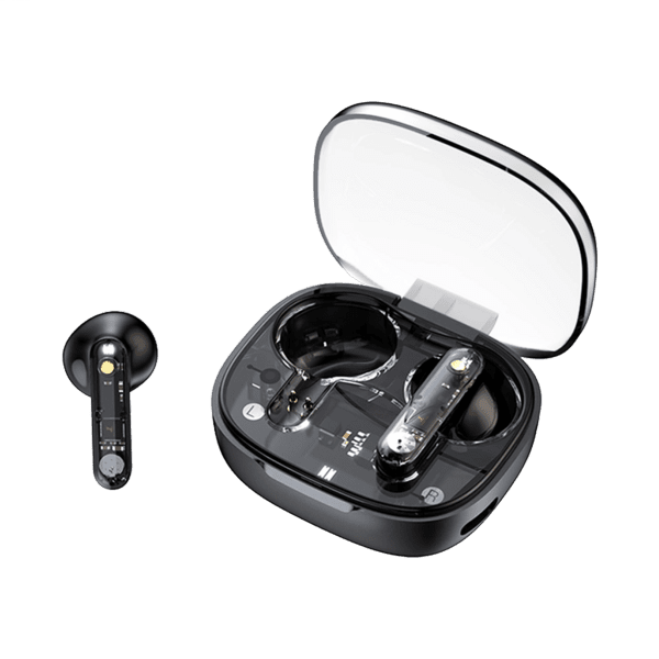 Streetz BT TWS In-Ear Kopfhörer Transparent schwarz